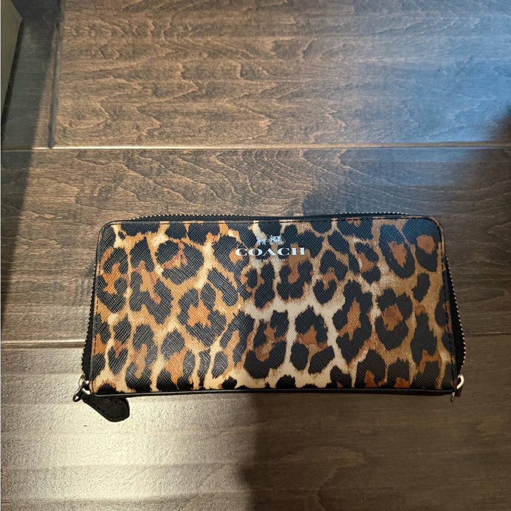 Coach Animal Print Zip Wallet